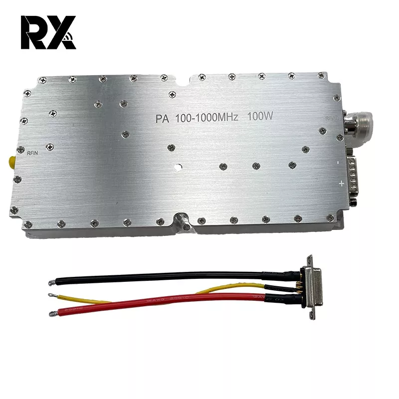 Amplificador de potência de banda larga de alta potência 100 W 100-1000 MHz